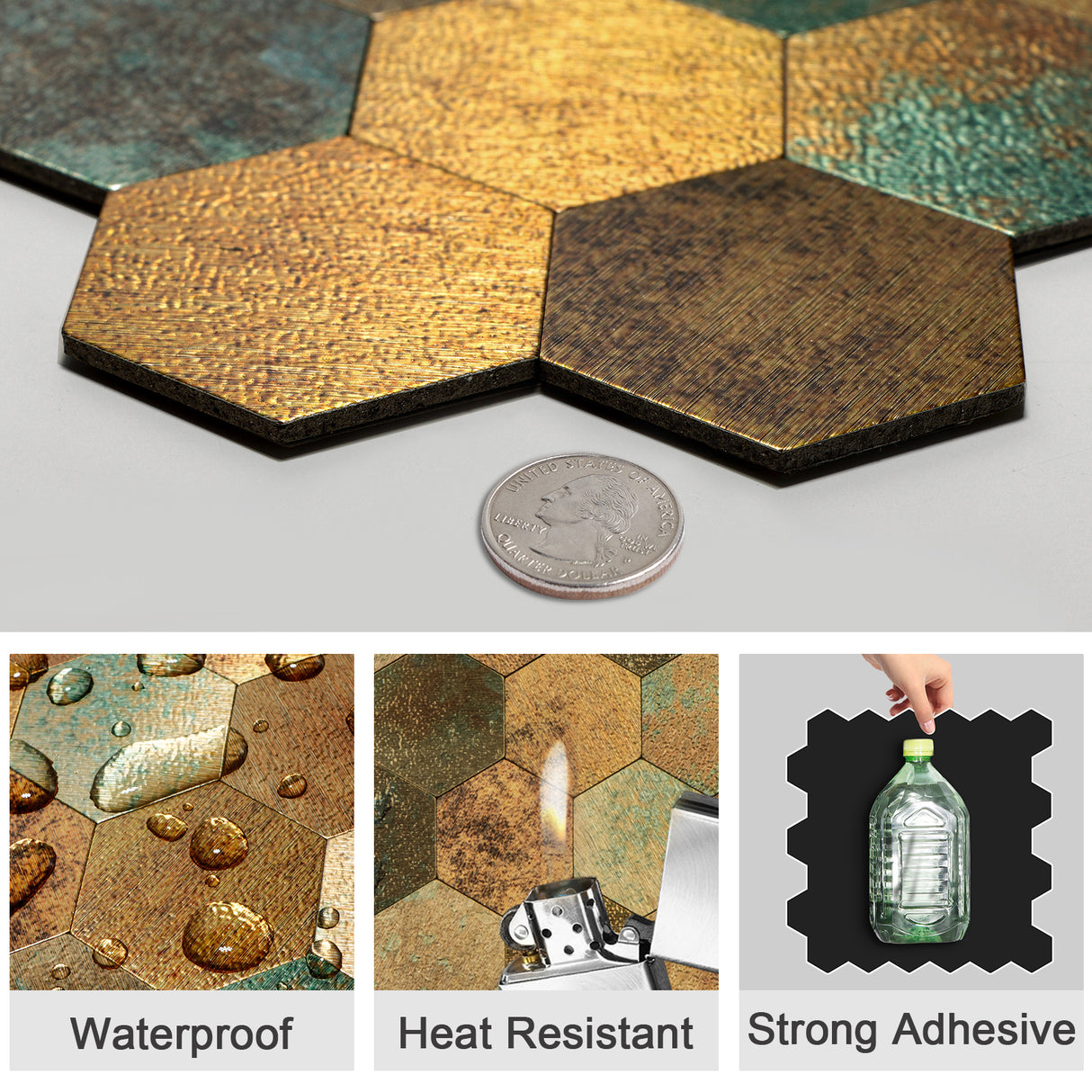 Mix Golden Hexagonal