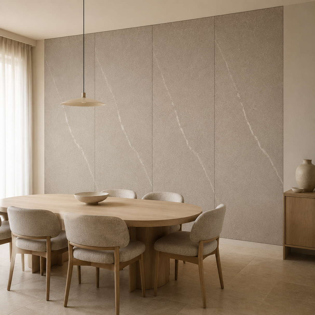 Warm Beige SPC-wandpanelen 111