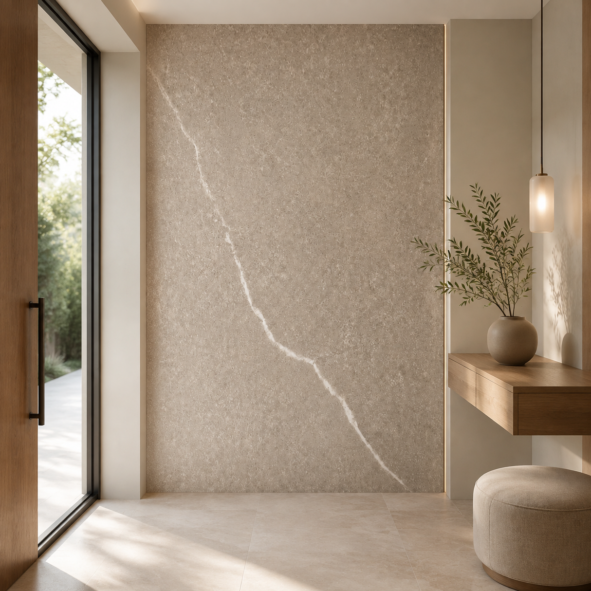 Warm Beige SPC-wandpanelen 111
